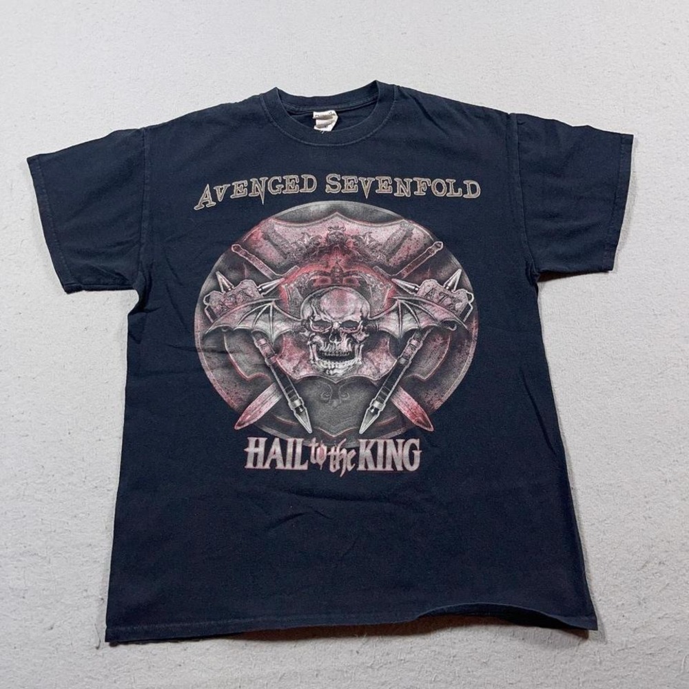 Avenged Sevenfold Shirt Men M Hail To The King Tour 2014 Black Rock Metalcore